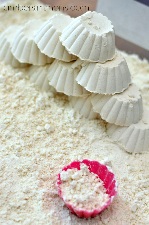 Homemade Moon Sand Recipe | Amber Simmons | DIY moon sand at home with just two ingredients.