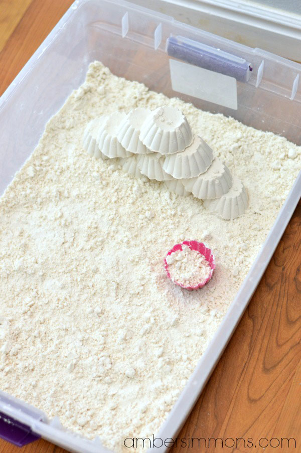 Homemade Moon Sand Recipe | Amber Simmons | DIY moon sand at home with just two ingredients.