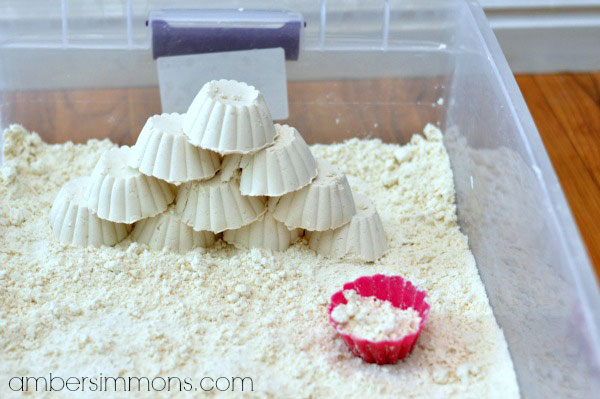 Easy DIY Homemade Moon Sand - Happiness is Homemade