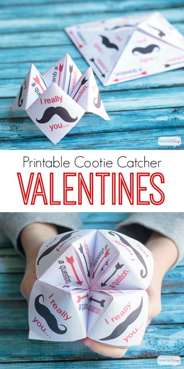 Printable Cootie Catcher Valentines