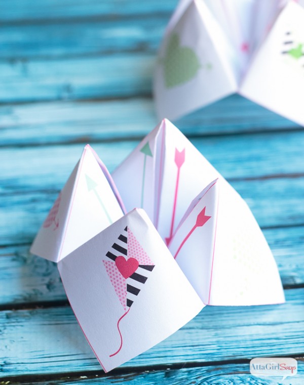 Printable Cootie Catcher Valentines