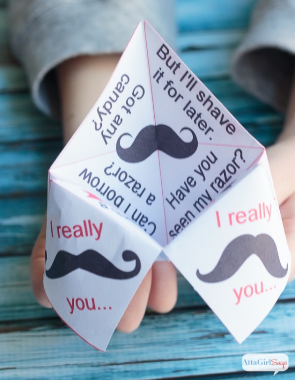 Printable Cootie Catcher Valentines