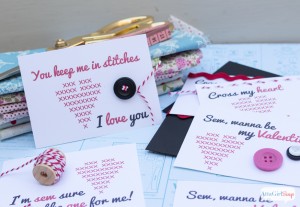 Sew Cute Printable Valentines