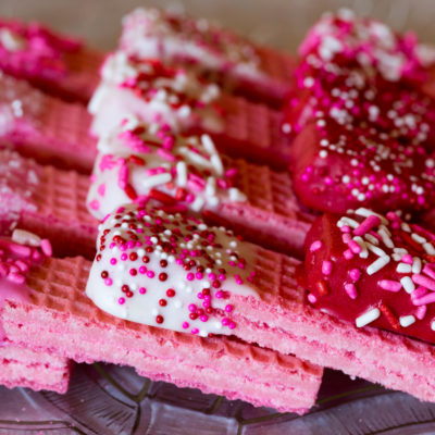 Valentine Sugar Wafer Cookies