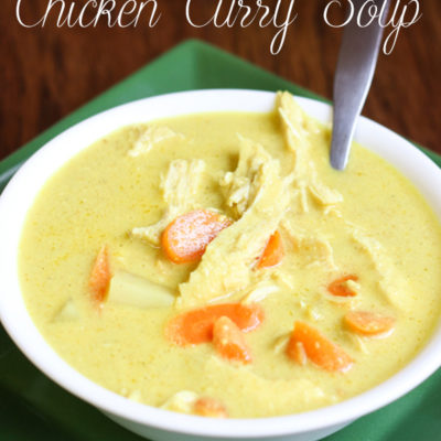 5 Ingredient Crock Pot Chicken Curry Soup