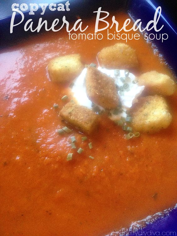 Copycat Panera Bread Creamy Tomato Bisque Soup