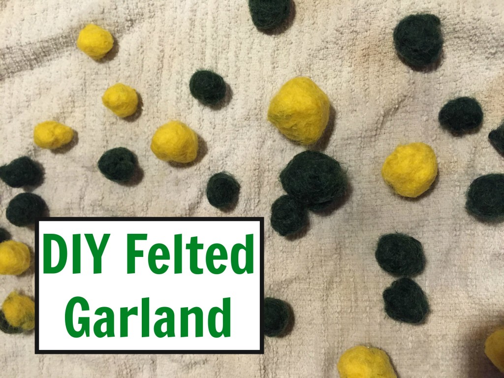 DIY Felted Garland Party Decoration 
