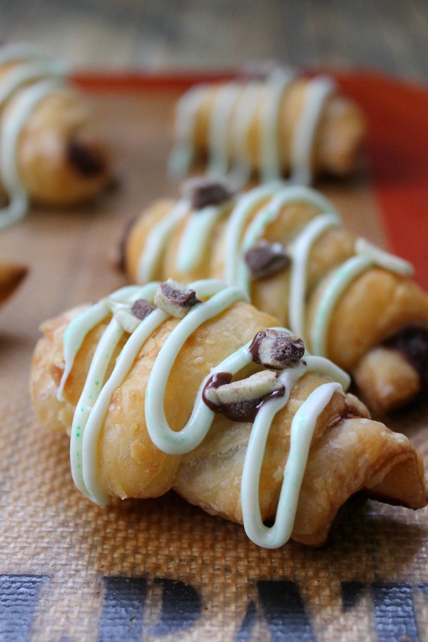 Irresistible Mint Chocolate Chip Croissants are the ultimate breakfast treat!