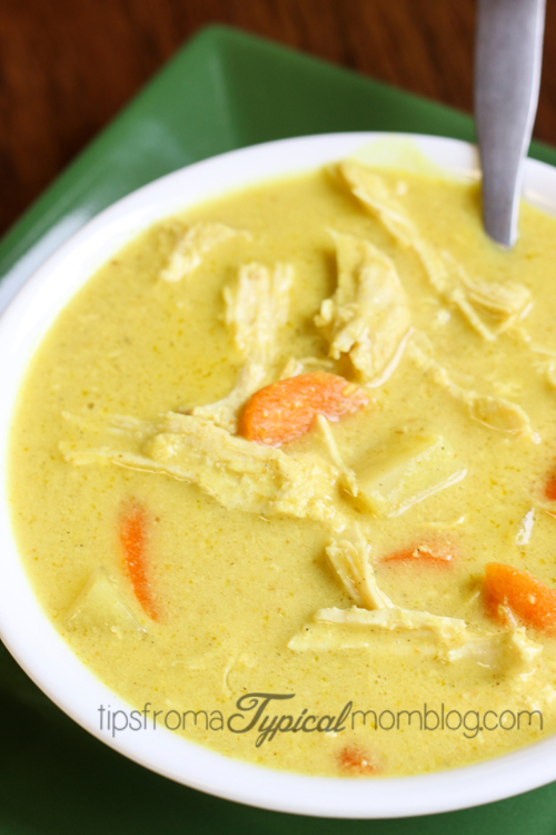 5 Ingredient Crock Pot Chicken Curry Soup