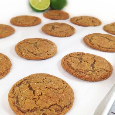 Lime Sugared Gingersnaps