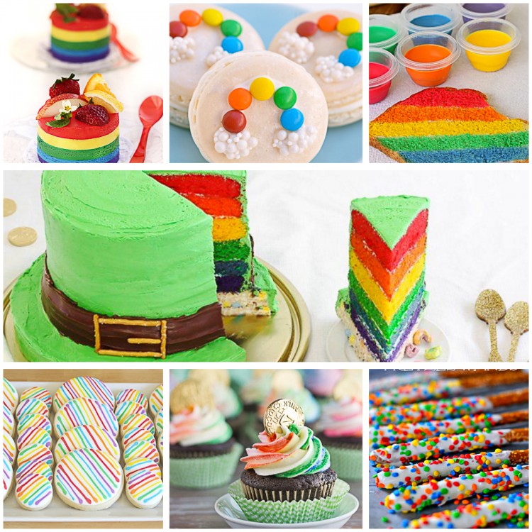 We have gathered 100 hundred delightful rainbow snacks, treats, and desserts you can make for your grandchildren. St. Patrick's Day is just around the corner. Sneaky leprechauns will be busy avoiding the many traps set for them so they can make it to the pot of gold at the end of the rainbow! Choose from rainbow cupcakes, jigglers, ice cream, cookie bark, candy kabobs, crepes, rainbow meringue cookies, fudge, smoothies, veggie kabobs, marshmallows, rainbow trifle, jelly roll cake, rainbow Poptarts, bread, bagels and more! Perfect for St. Patrick's Day, birthday parties, celebrations or just because!