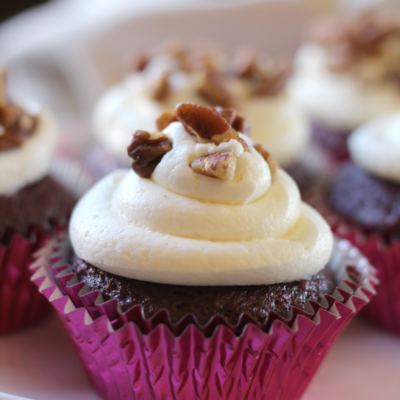 Pecan Red Velvet Cupcakes