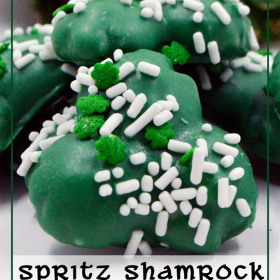 Spritz Shamrock Cookies