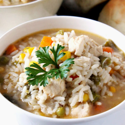 Hearty Chicken and Rice Soup