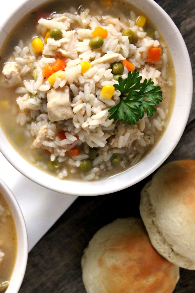 This Hearty Chicken and Rice Soup is the perfect pick me up on a long chilly day and is super easy to make!