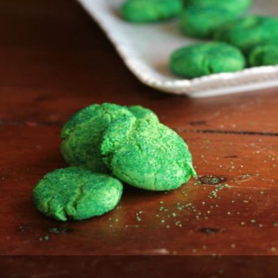 Tangy Lime Snaps St. Patrick’s Day Cookies