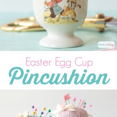 Easter Egg Cup Pincushion