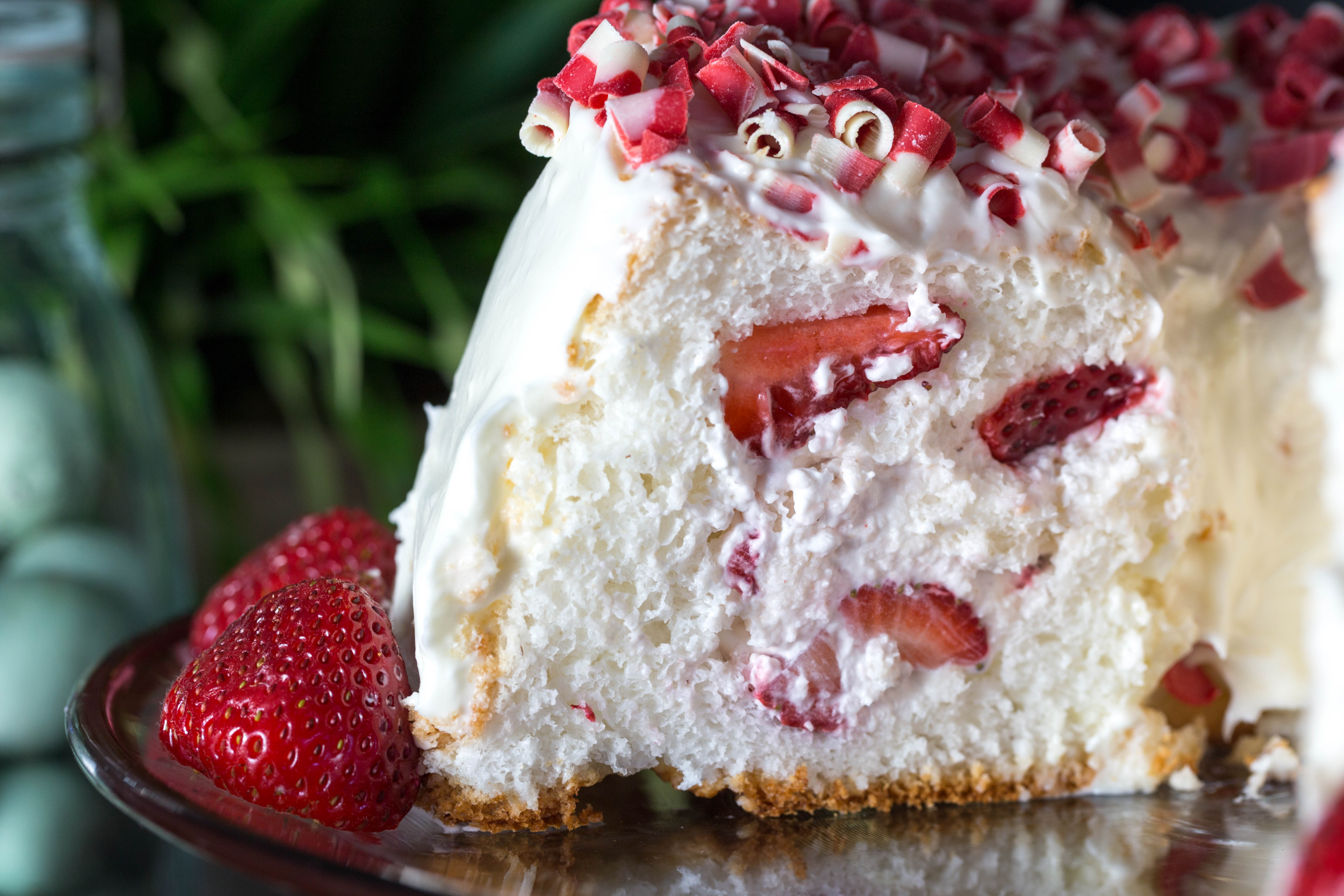 Angel Food Cake Loaf Recipe (perfect for shortcakes!) - Dinner