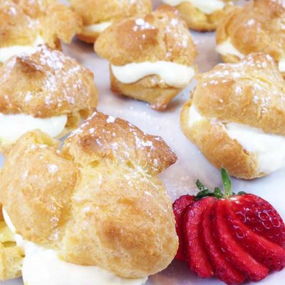 Lemon Filled Cream Puffs