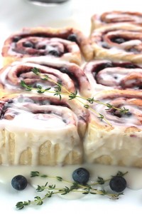 Lemon Thyme Blueberry Buns