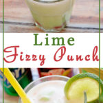 Your kids will love making this Lime Fizzy Punch with you and it couldn't be easier to throw together. It makes the perfect drink for a party too!