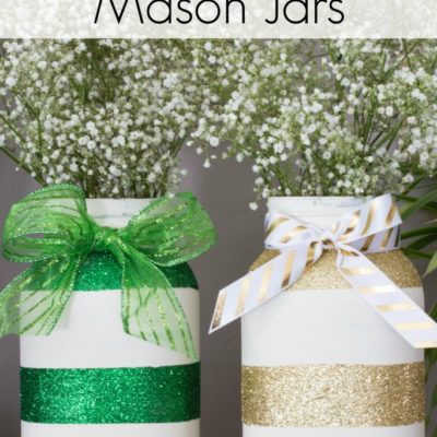 St. Patrick’s Day Mason Jars