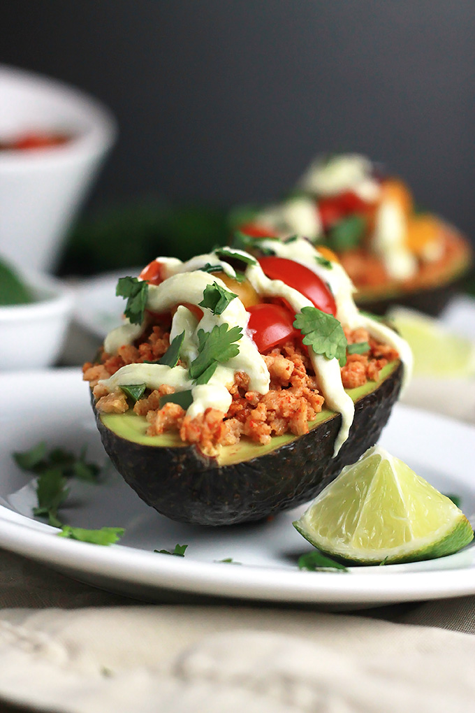 Vegan Stuffed Avocado