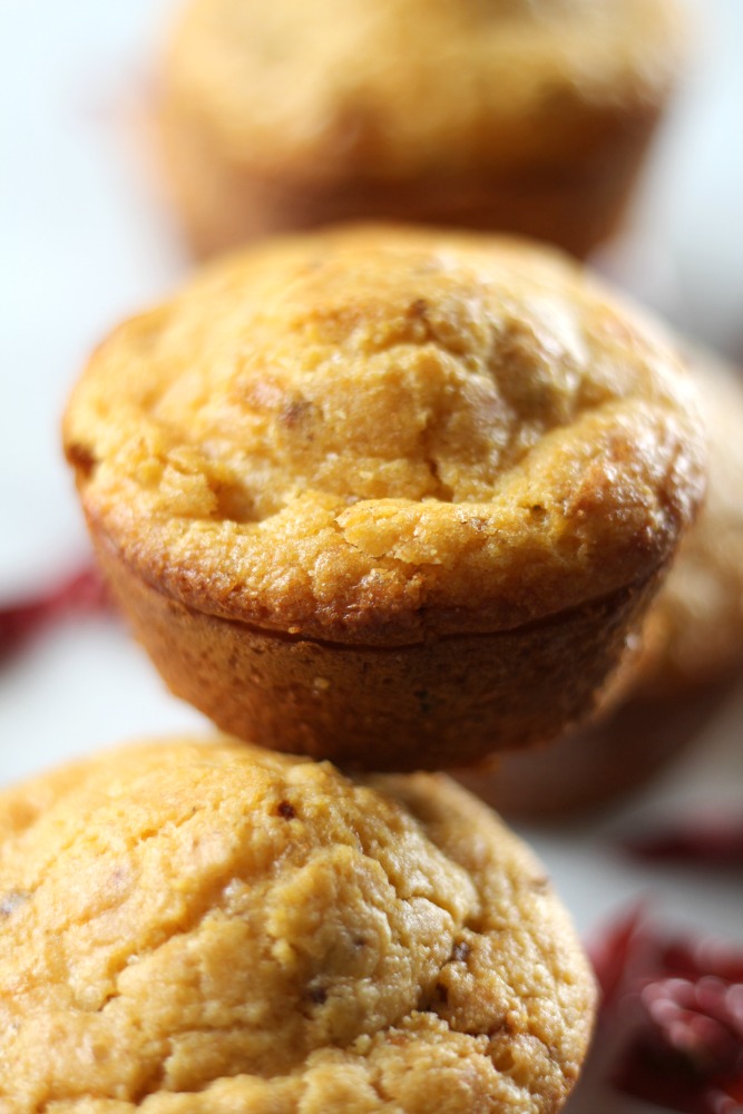 If you like spicy food, than these Cheesy Chipotle Cornbread Muffins were made for you. These cheesy, spicy goodness are the perfect addition to any country meal. 