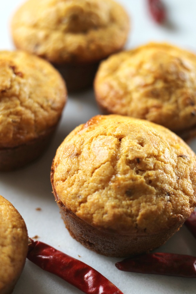 If you like spicy food, than these Cheesy Chipotle Cornbread Muffins were made for you. These cheesy, spicy goodness are the perfect addition to any country meal. 