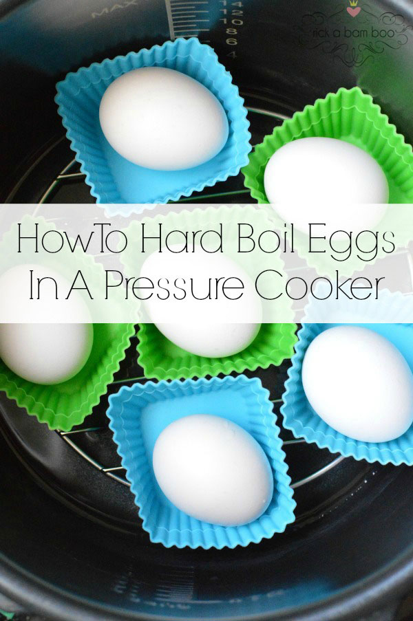 How to hard boil eggs in a pressure cooker