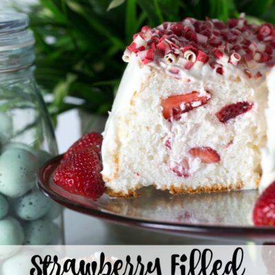 Strawberry Filled Angel Food Cake Recipe