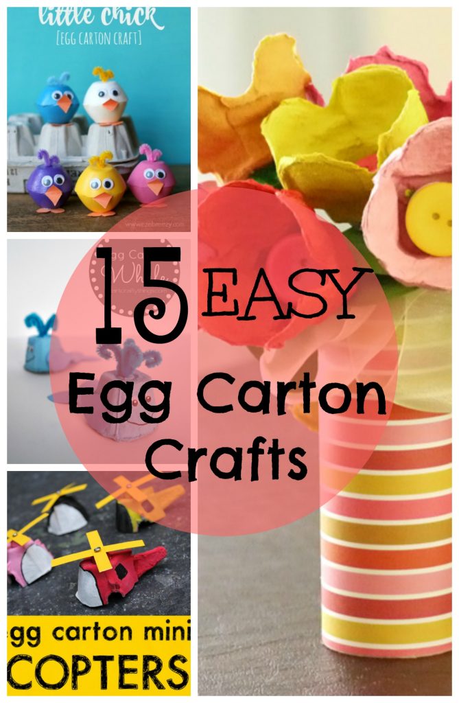 These Easy Egg Carton Crafts will delight kids of all ages! Who doesn't have an old egg carton lying around? Super fun and easy craft.