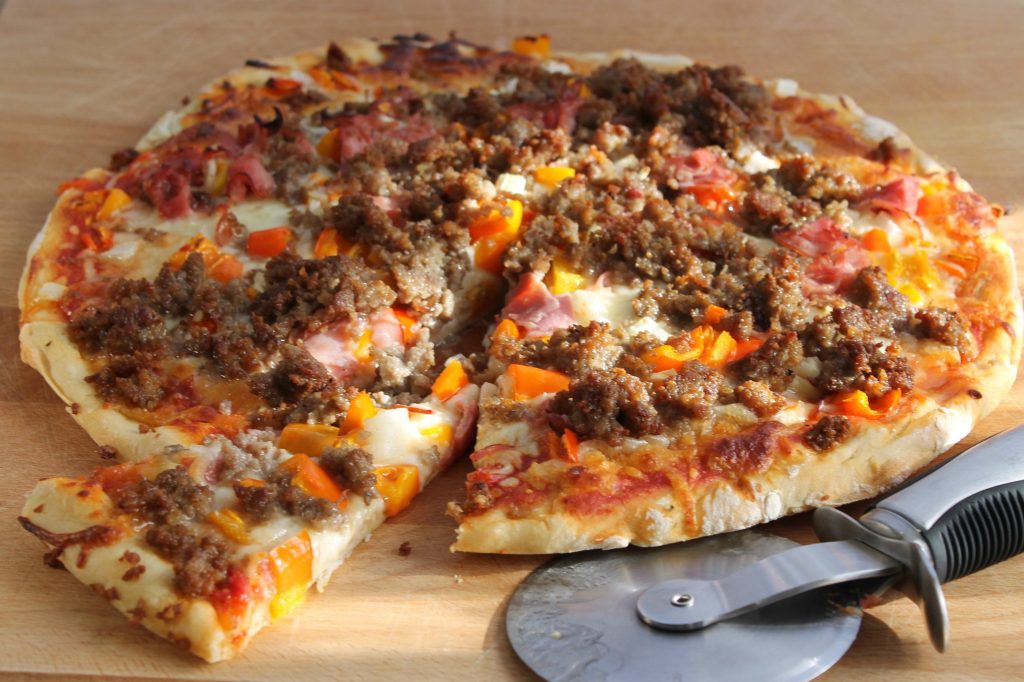 Sausage Ham Pepper Pizza