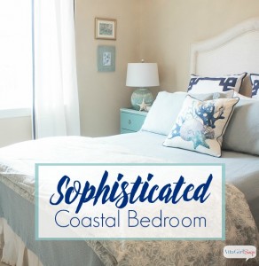 Sophisticated Coastal Bedroom Makeover from AttaGirlSays.com