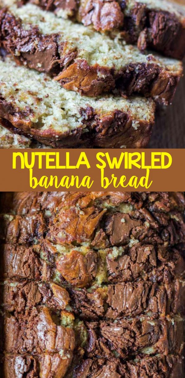 Nutella Swirled Banana Bread Tgif This Grandma Is Fun