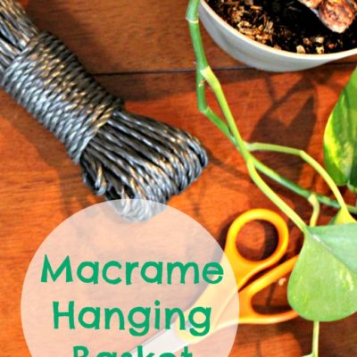 DIY Macrame Hanging Basket