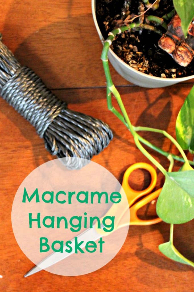 This DIY Macrame Hanging Basket is the perfect way to display some greenery without taking up table space. This entire tutorial will take you less than 15 minutes to complete!