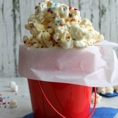 Patriotic Marshmallow Popcorn