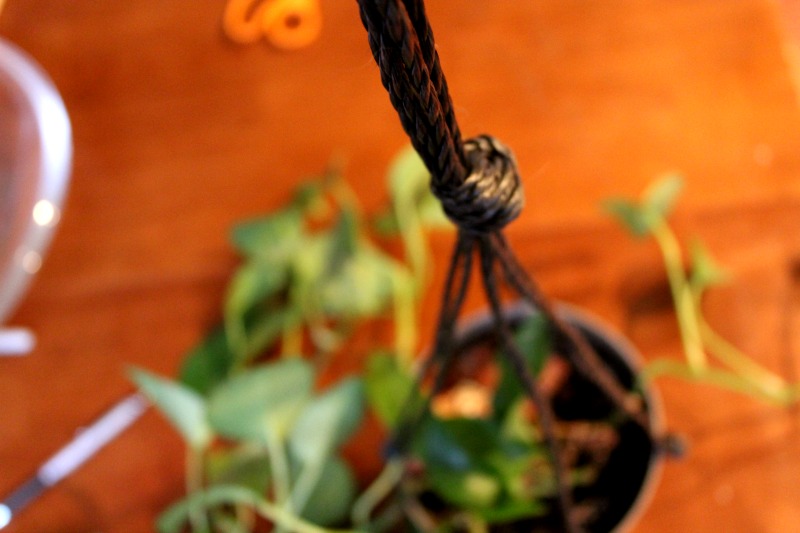 Macrame hanging basket tutorial