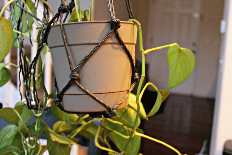 this Macrame Hanging Basket is the perfect way to display some greenery without taking up table space. This entire tutorial will take you less than 15 minutes to complete!