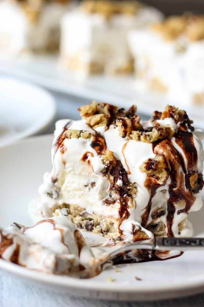 These cookie dough ice cream bars are packed with cookie dough! Yum!