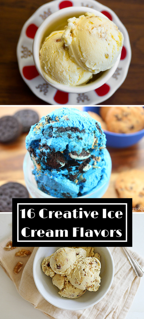 From sweet to savory, here are 16 creative ice cream flavors!