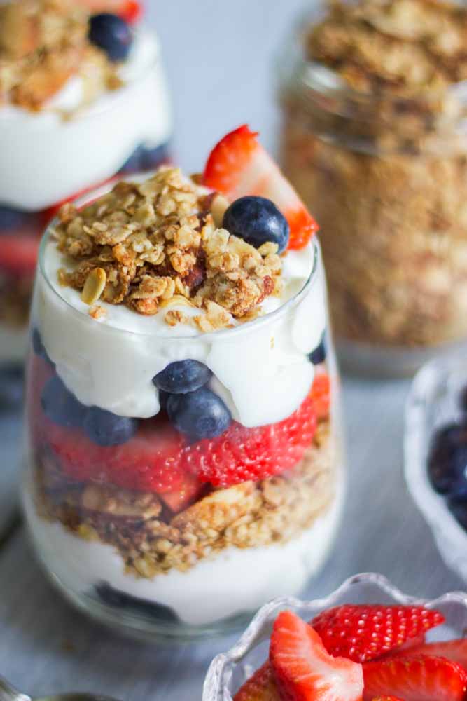 Red, White and Blue Patriotic Parfaits - TGIF - This Grandma is Fun