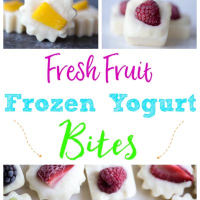 Fresh Fruit Frozen Yogurt Bites