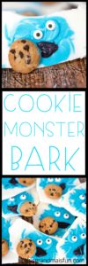 Looking for a fun idea that any kid would enjoy? Who doesn't like Cookie Monster? Candy bark is super easy to make, it sets up fast so that your kids don't have to wait a long time to eat the fruit of their labors. Just about any kid can help with this craft/recipe.