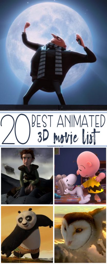 I don't know about you, but family movie night is one of my favorite nights! I love grabbing a bowl of popcorn, cuddling with my kids and turning on a good movie. But, if you're looking to add something special to your next family movie night, try a 3D movie! Check out this 20 best animated 3D movie list!