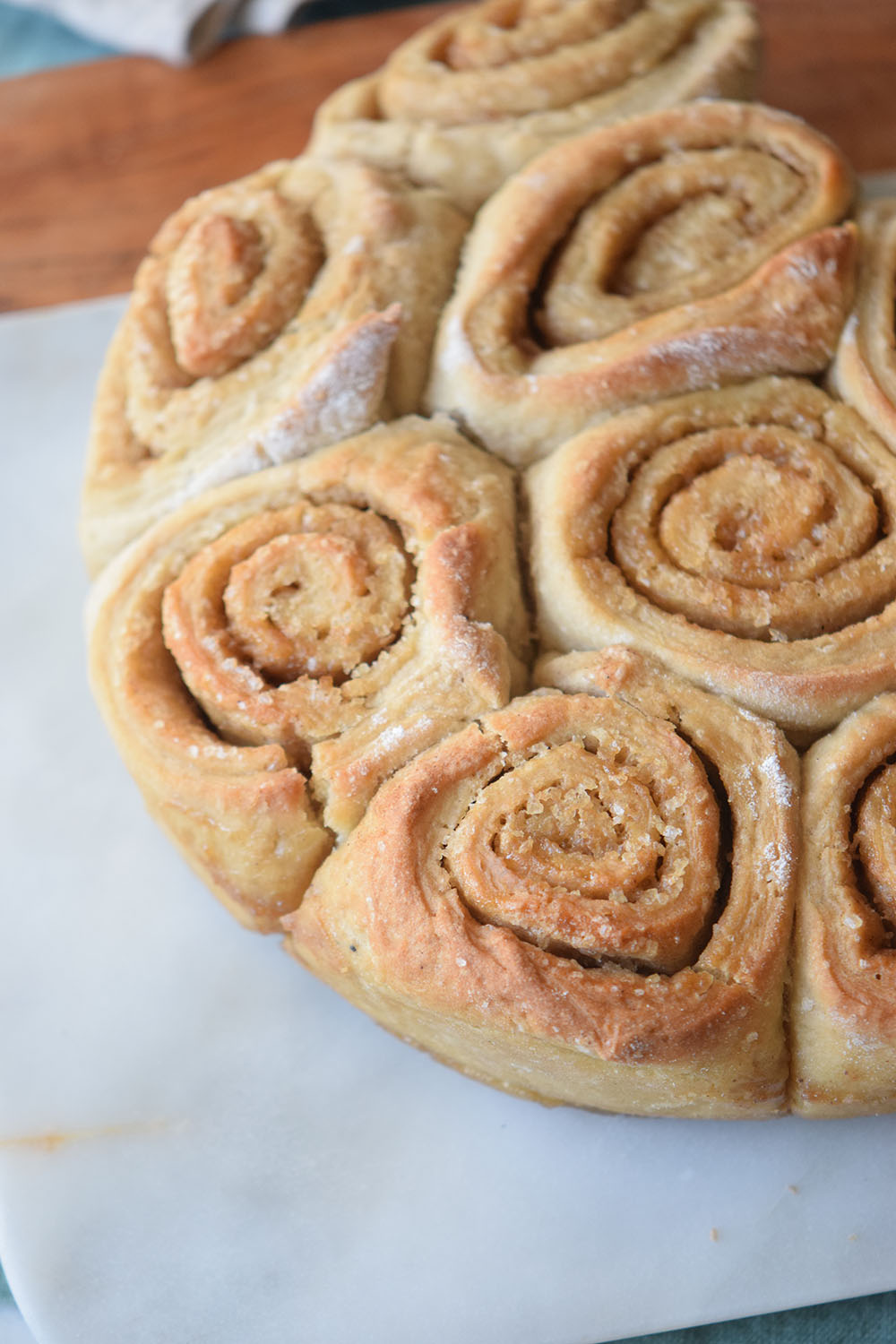 Buttermilk really makes the difference with these Buttermilk Cinnamon Rolls and the brown sugar adds a yummy caramel like flavor.