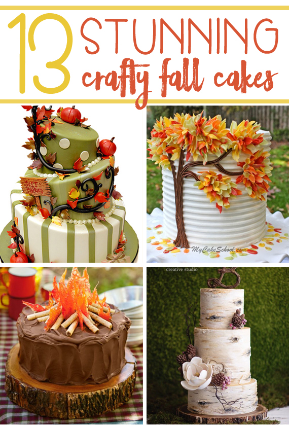 Cakes are one of those art forms that are so satisfying to stare at! Not to mention eat. These 13 Crafty Fall Cakes capture fall in a cake.