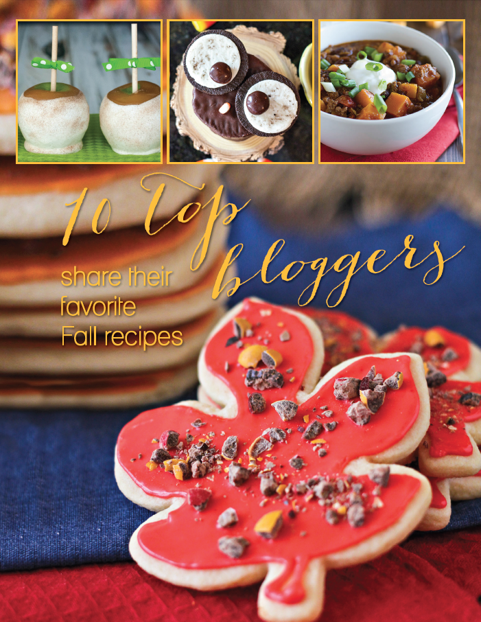 Your kitchen will create show-stopping recipes with this new e-book series: 10 Top Bloggers Share Their Favorite Recipes. The four books include Halloween, Thanksgiving, Fall, and Christmas recipes to welcome the holidays and excite your family’s bellies.