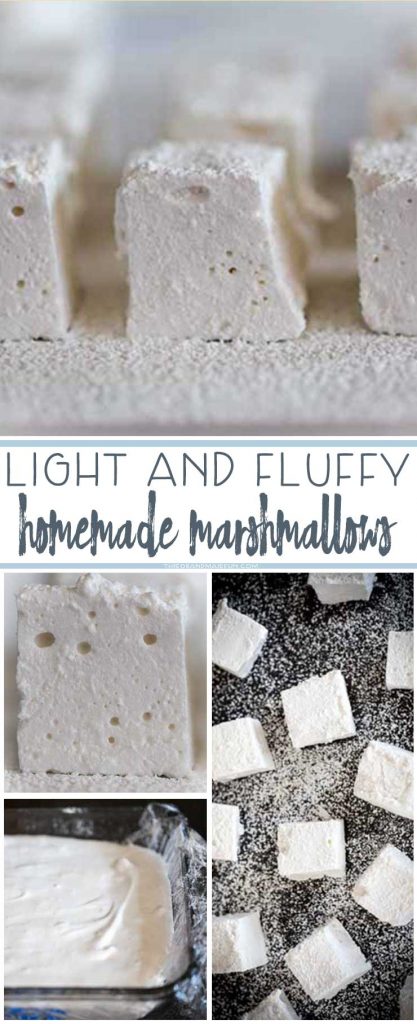 Winter is here and nothing is better than hot chocolate with marshmallows, except hot chocolate and some HOMEMADE MARSHMALLOWS! Easier make than you think, you are going to LOVE these.
